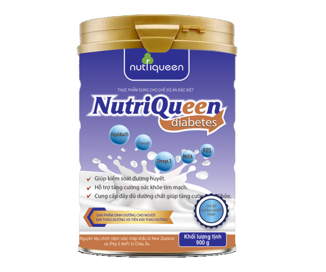 Thực phẩm bổ sung Nutriqueen diabetes - Sữa bột cho người tiểu đường